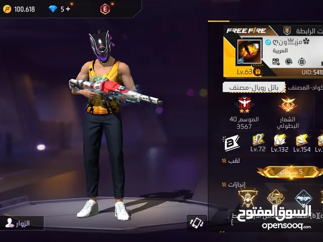 Free Fire Accounts and Characters for Sale in Amman