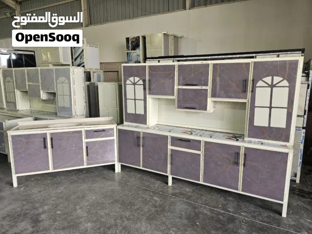 كاونتر ارضي وملحق مترين ونص مع سنك متر ونص مرمر