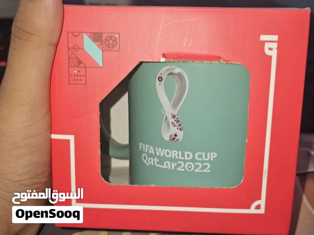 كوب كأس العالم قطر 2022 اصلي وعليه ملصق من الفيفا fifa 2022 world cup mug liscend by fifa