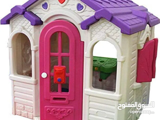 كوخ باربي اطفال مع طاولة عظم رجلين حديد جداد