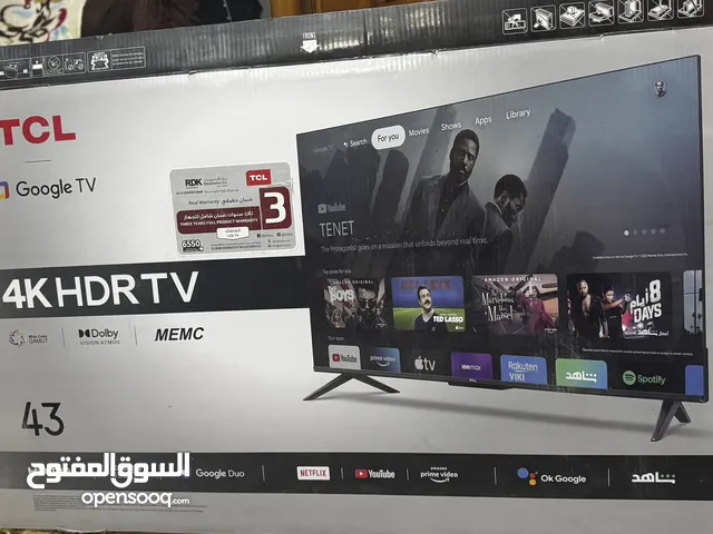 شاشة TCL موديل 43P735 انتش 43 4k  مع HDR