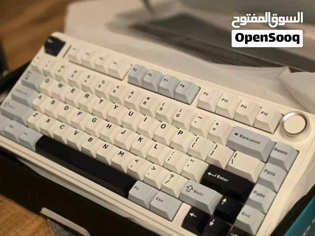 كيبورد (aula F75 (2.5gz+wired+bluetooth يدعم pc +كونسل + موبايل (جديد)