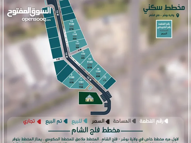 Residential Land for Sale in Muscat Bosher