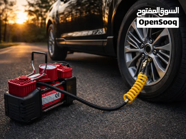 كمبريسر هواء محمول Bihart 12V - ضغط 150 PSI - تدفق 85 لتر/دقيقة - إضاءة LED - للسيارة