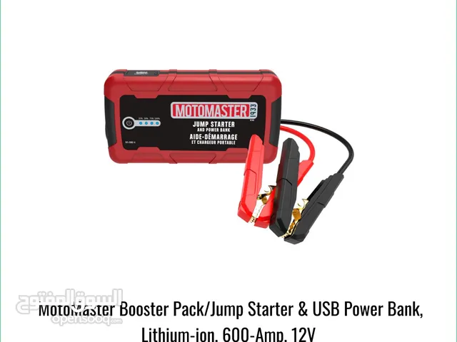 MotoMaster Booster Pack/Jump Starter & USB Power Bank, Lithium-ion, 600-Amp, 12V