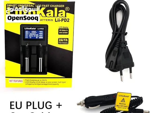 شاحن بطاريات ثنائي  ليثيوم مع شاشة عالي الجودة LIITOKALA LII-PD2 Smart Battery Charger