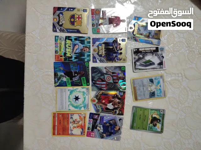 Football and Pokémon cards