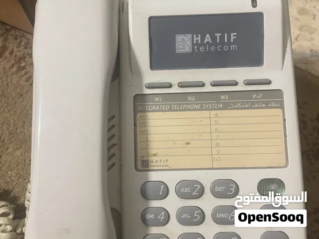 هاتف ثابت جديد بحالة ممتازة وموديل حديث متاح للبيع