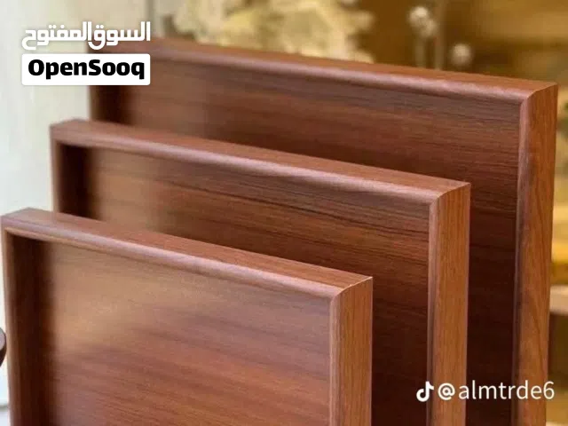 صحون تقديم خشبية  متوفر ب3الوان