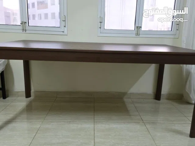 IKEA Extendable Dining Table + 6 Chairs طاولة طعام إيكيا قابلة للتمديد + 6 كراسي