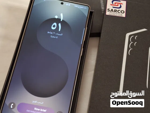 سامسونج S25 الترا شبه جديد تماماً (نسخة الشرق الأوسط)  256 جيجا - 12 رام التواصل واتس فقط