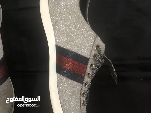 Gucci shoes sport fashion sliver glitter