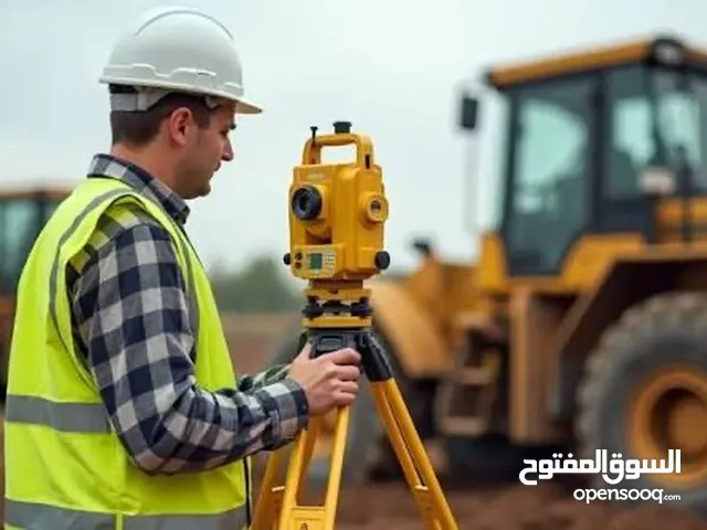 مساح عام بجهاز توتال وجي بي اس لاعمال المساحية