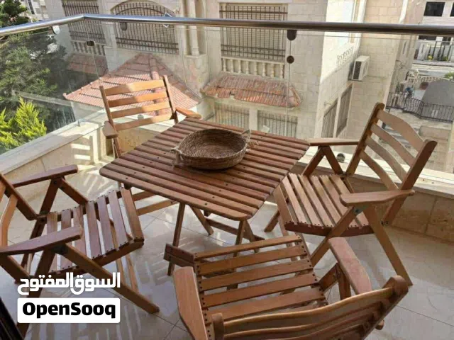 طاولة زان تقيل تفصيل ضم مع  4 كراسي ضم للرحلات للحدائق للشاليهات للفلل 120 دينار