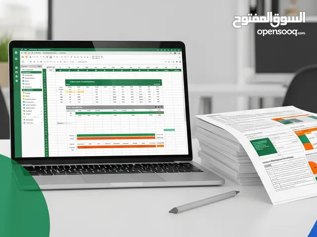 تصميم شيتات Excel طباعة وورد محاضرات تصميم