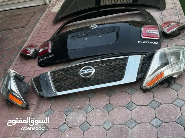 سلام عليكم ورحمة الله وبركاته عندي قطع غيار نيسان أرمادا 2017 قطع الخارجية كامله