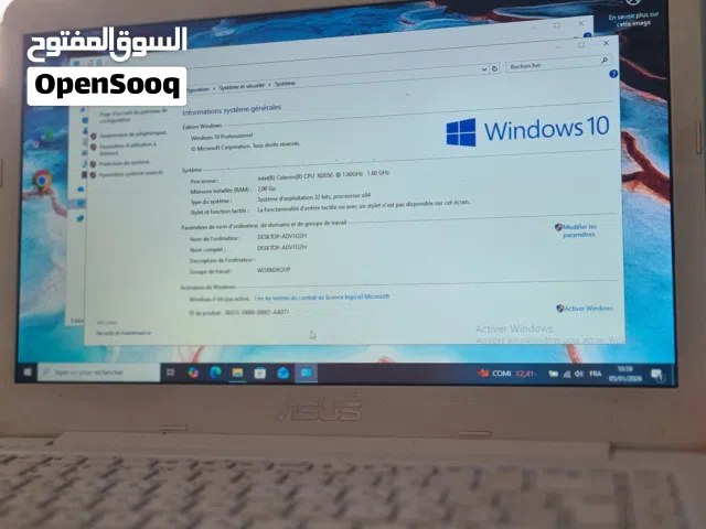 Pc portable asus 2go ram / 465go stockage