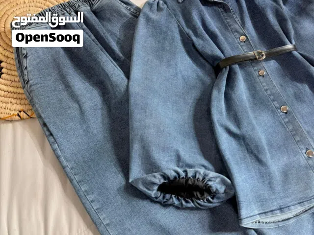 طقم قطعتين خامة جينز تركي