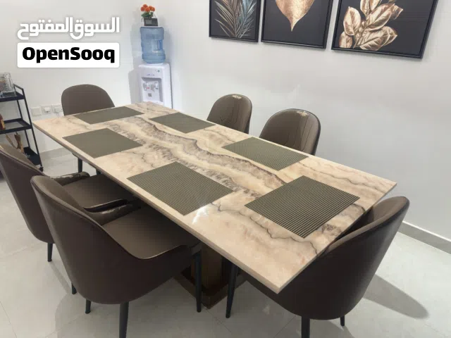 6 seater dining table with 6 chairs