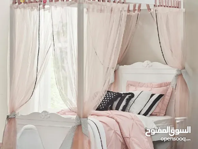 سرير مفرد قياس 100×200 لون أبيض بحال الجديد
