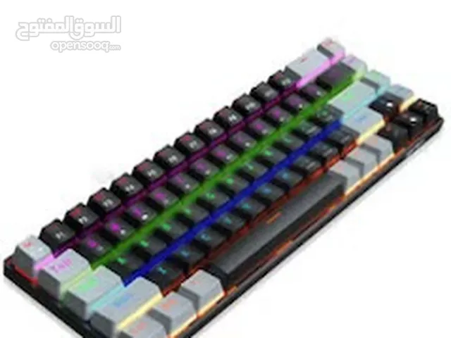 RGB Mechanical Backlit Gaming  with gaming mouse free Keyboard كيبورد قيمنق ميكانيك مع ماوس مجاني
