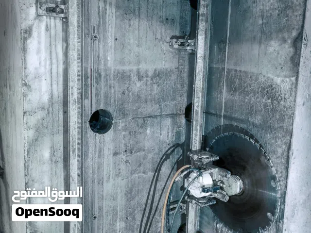 قص باطون وفتحات كور مقاولات هدم وتكسير حقن ابوكسي وتشريك حديد اعمال تثبيت متخصصة وقص هندسي