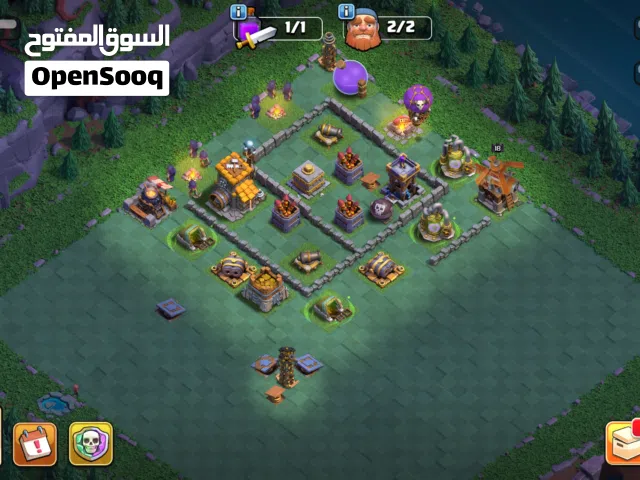 حساب كلاش اوف كلانس تاون 14 شبه ماكس للبيع