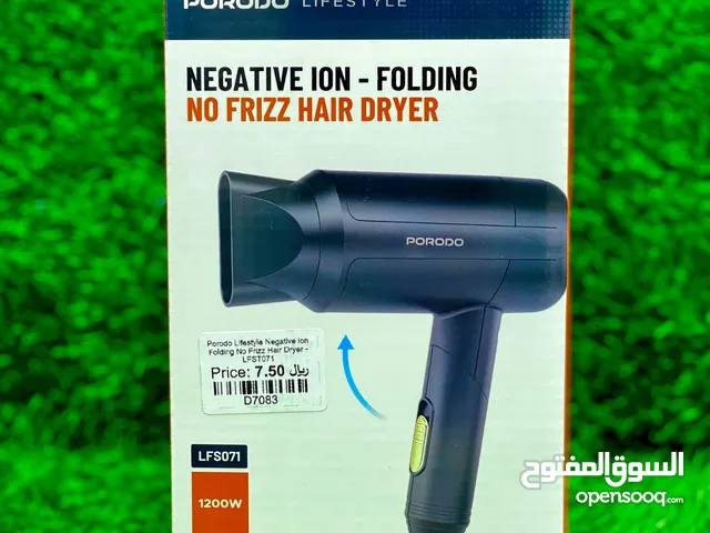 PORODO NEGATIVE ION-FOLDING NO FRIZZ HAIR DRYER