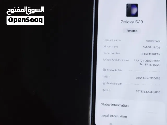 S23 very clean 128 GB ram 8 change screen original in warranty with cover and box last 70