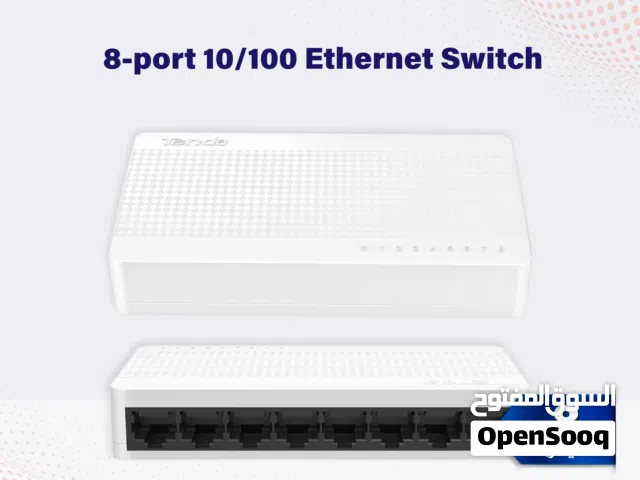 Tenda S108 – مفتاح شبكة إيثرنت 8 منافذ سريع وموثوق