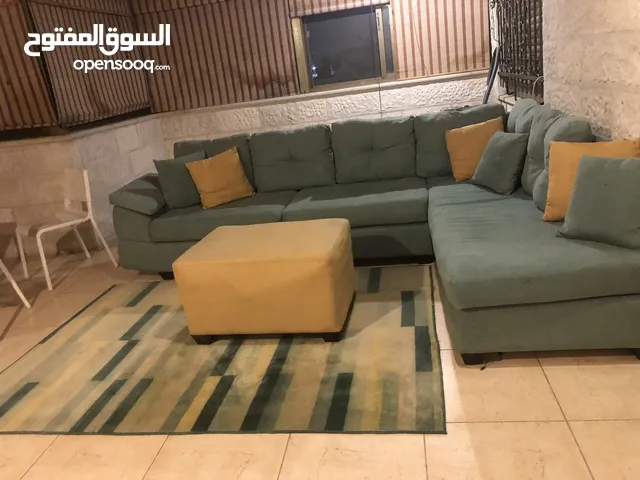 طقم كورنر من طبوش وسجادة صوف يدوي من ايكيا