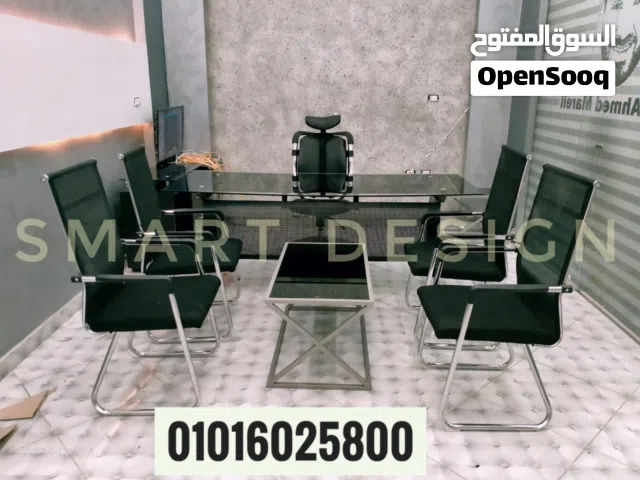 مكتب اداري مودرن/مكتب مدير مودرن زجاج سكوريت متاح جميع المقاسات اثاث مكتبي