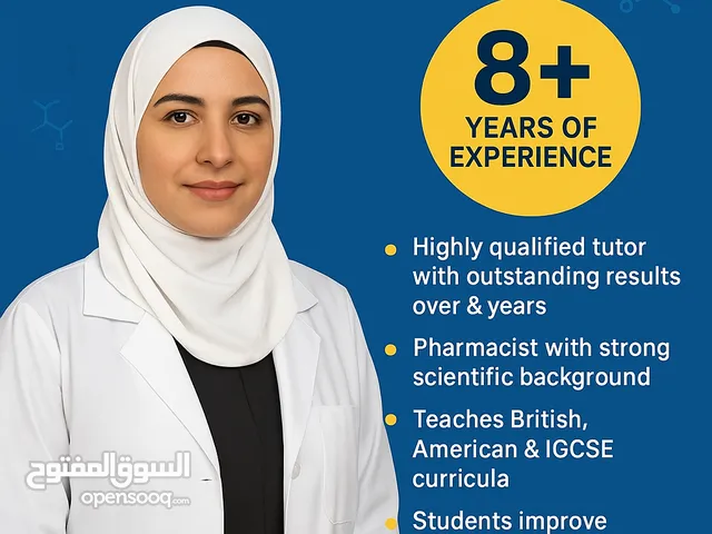 biology and chemistry teacher for British and American students