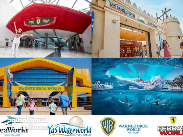 A full-day ticket from Yas park for AED 250