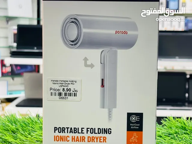 Porodo Lifestyle Portable Folding Ionic Hair Dryer Fast And Frizz-Free Styling