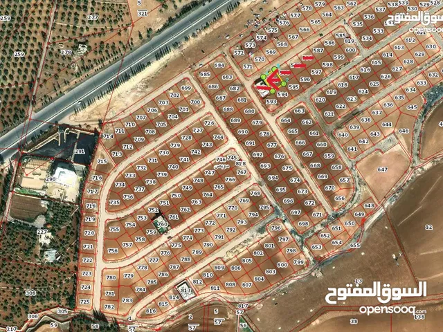قطعة ارض اسكان المهندسين موبص شمال عمان للبيع
