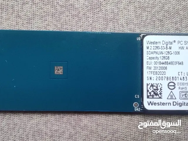 للبيع: SSD NVMe 128GB - Western Digital SN520