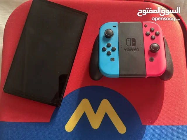 Nintendo Switch شبه جديد + حقيبة ( نسخة ماريو )