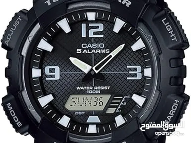 ساعة كاسيو اصليه جديده مميزه عقارب ودجتال Casio Watch
