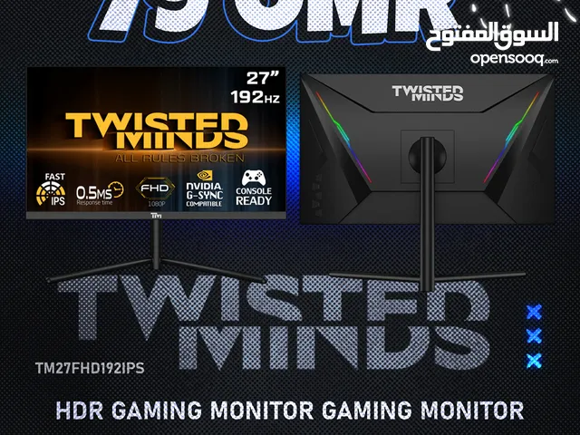 Twisted Minds 192Hz 0.5Ms FHD Ips Gaming Monitor - شاشة جيمينج !