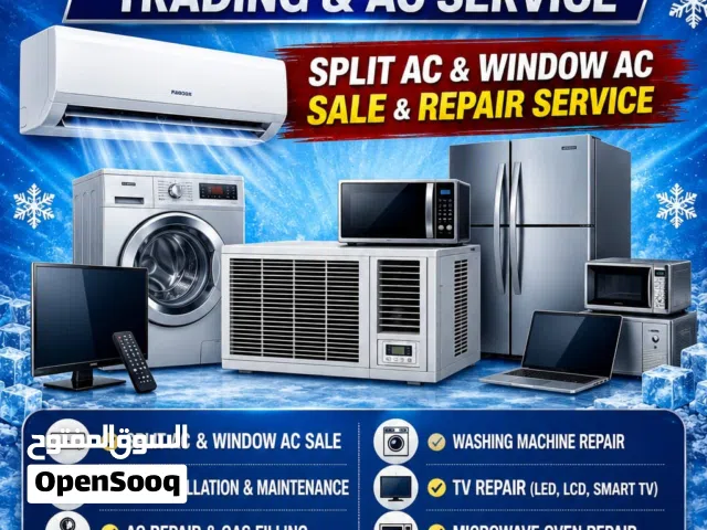المكيفات وتركيب تنضيف الصباح وصيانه المكيفات الغسلات وثلاجاتAC service repair & mantinace ,wmachine