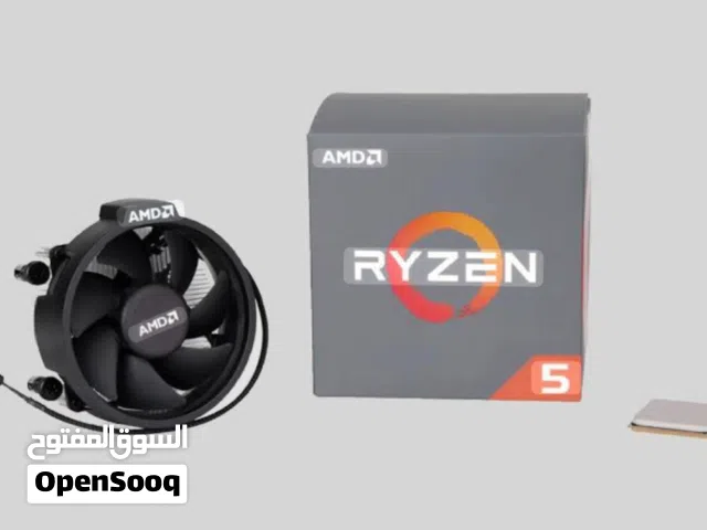 معالج ممتاز جدا ryzen 5 2600 مع المبرد و الركتونة و كامل القطع تاعت المبرد