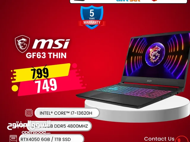 لابتوب ام اس اي اي 7 Laptop MSI I7 بافضل الاسعار