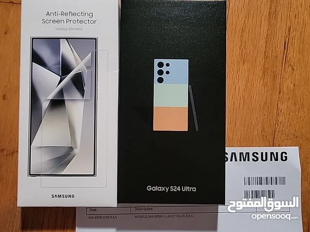 Factory Sealed Samsung Galaxy S24 Ultra 256GB Titanium Blue S928U Unlocked
