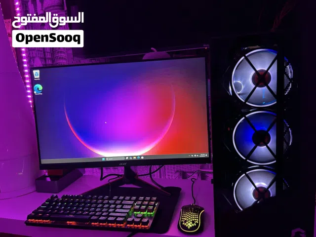 للبيع سيت اب كامل استخدام شهر مع  كرت RTX 3060 Ti بكرتونه+ شاشة و عليه ضمان