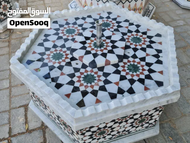 بحرات دمشقية رخام مشقف صف يدوي