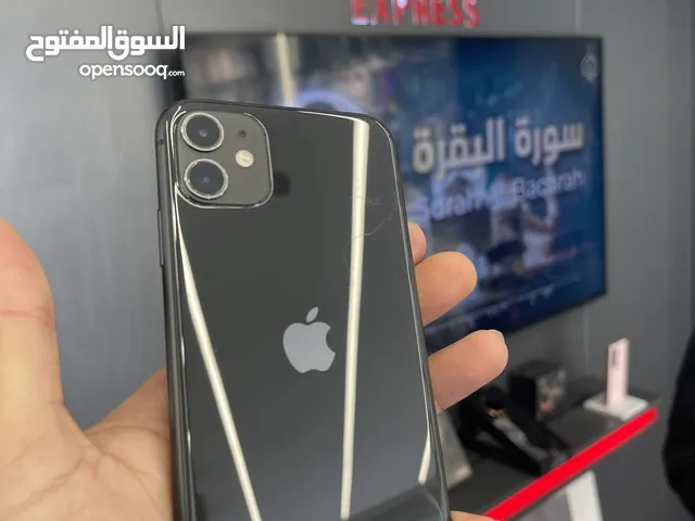 Iphone 11 128gb used black  ايفون 11 128جيجا مستخدم بحالة الوكالة