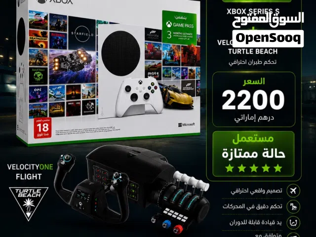 Xbox Series S 512GB console with the Turtle Beach VelocityOne Flight professional flight controller