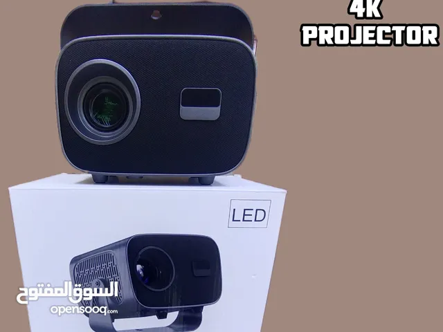 Android Projector 4k Supported with Big screen clear result High Resolution Inside have speaker also