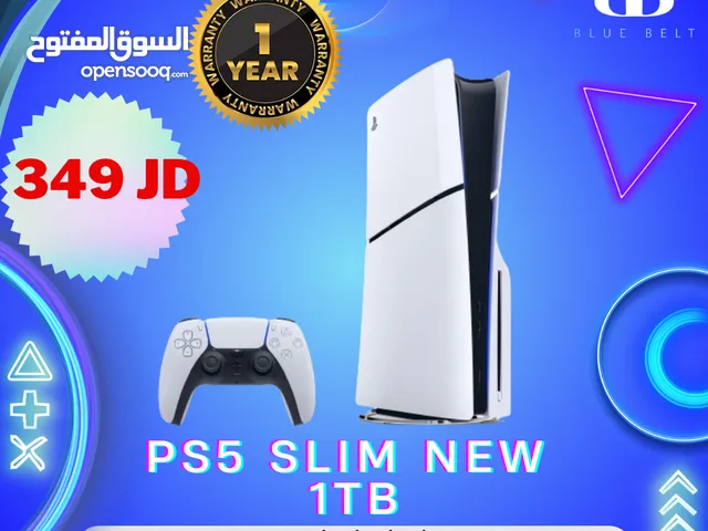 بلايستشن 5 جديد مكفول سنة PS5 NEW SLIM OR FAT 1TB ابتداء من 349 دينار فقط